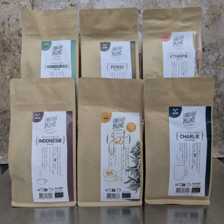 Coffret Dé(couverte) de chez Label(le) Brûlerie torréfaction de café Bio Villeurbanne